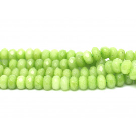 10pc - Perles Pierre - Jade Rondelles Facettées 8x5mm Vert clair Anis - 4558550009043