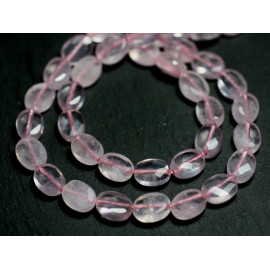 copy of Fil 39cm 32pc env - Perles de Pierre - Quartz rose Ovales Facettés 14x10mm