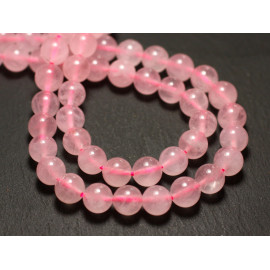 20pc - Perles de Pierre - Quartz Rose Boules 4mm - 4558550038500