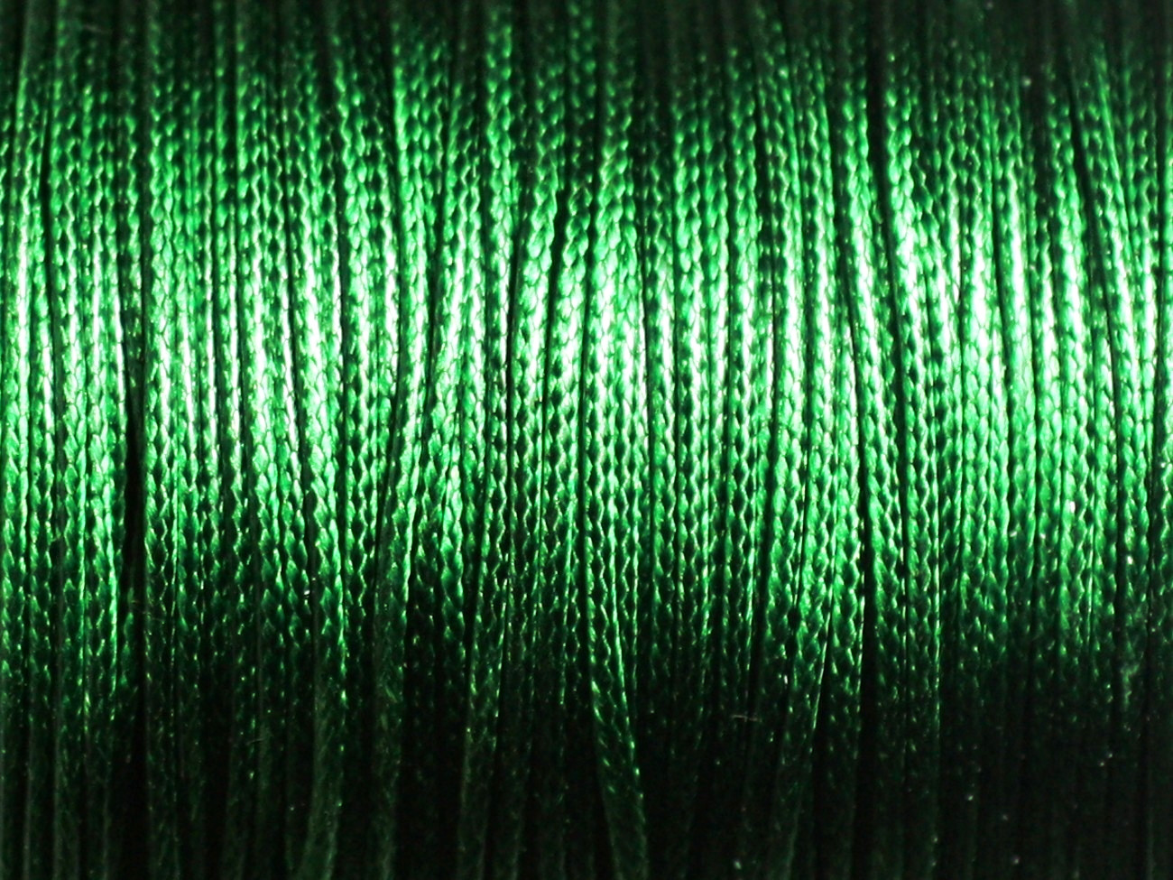 5 Mètres - Fil corde cordon coton ciré enduit 2mm vert bouteille empire - 7427039740265
