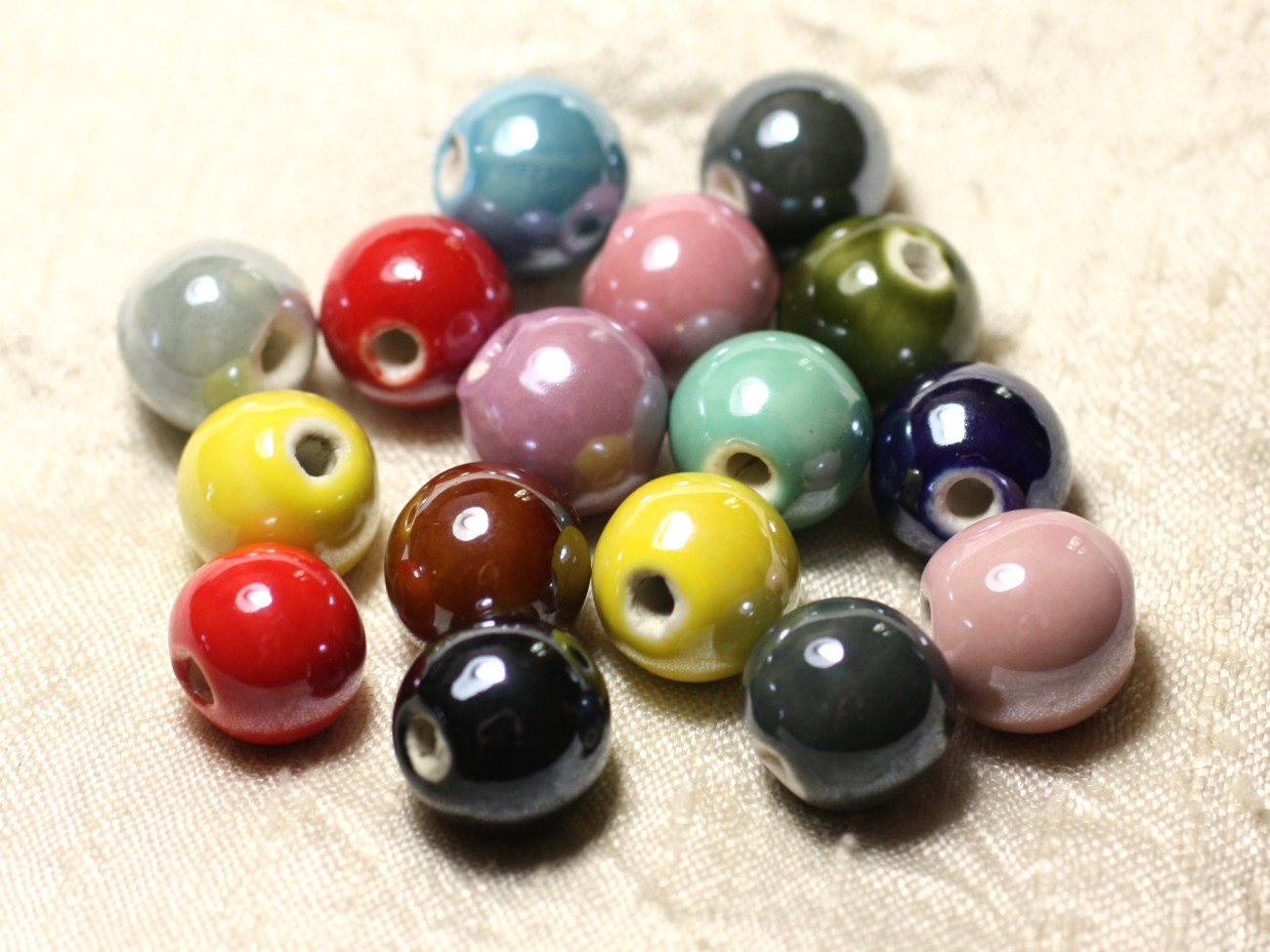 copy of Lot 100pc au choix - Perles de Céramique Boules 10mm   4558550037299