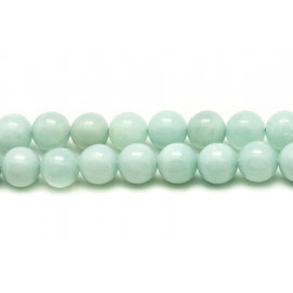 10pc - Perles Pierre - Amazonite Boules 6mm bleu vert turquoise pastel - 7427039736756