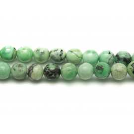 10pc - Perles Pierre Turquoise naturelle Boules 4mm blanc vert clair turquoise menthe - 7427039741828