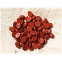 2pc - Cabochons de Pierre - Jaspe Rouge Ovale 8x6mm -  4558550016843 