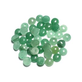 4 piezas - Cabujón de piedra - Aventurina verde redondo 8 mm - 4558550082534