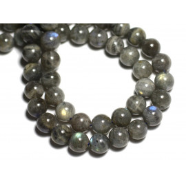 5pc - Perles de Pierre - Labradorite Boules 8mm - 8741140008700