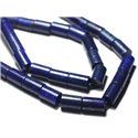 4pc - Perles de Pierre - Lapis Lazuli Tubes 12x8mm - 4558550091581