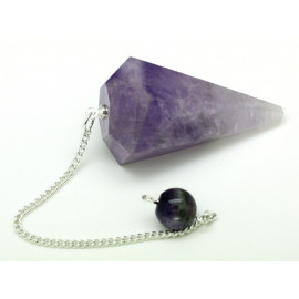 Pendulum prism 25x30 mm amethyst