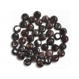 20pc - Stone Beads - Garnet Faceted Palets 4-5mm - 8741140022638