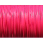 Bobine 180 mètres - Fil Cordon Coton Ciré 1mm Rose Fluo