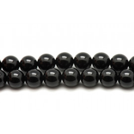 2pc - Perles de Pierre - Onyx Noir Boules 14mm   4558550020260