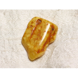 N4 - Natural Amber Rolled Stone Piece 29x22x6mm - 4558550088901 