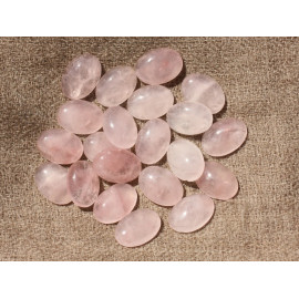 Cabujón Piedra Cuarzo Rosa Ovalado 18x13mm - 1pc 4558550016768