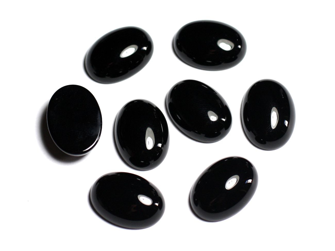 Cabochon de Pierre - Onyx Noir - Ovale 20x15mm  4558550031877