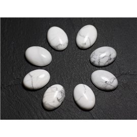 1pc - Cabujón Piedra semipreciosa - Howlite Oval 18x13mm - 8741140005488