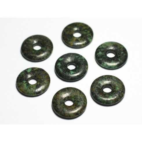 Collier Pendentif Pierre Rond Cercle Anneau...