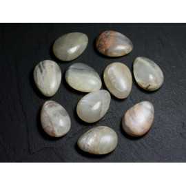 Collier Pendentif Pierre semi précieuse - Oeil de Tigre Goutte 25mm