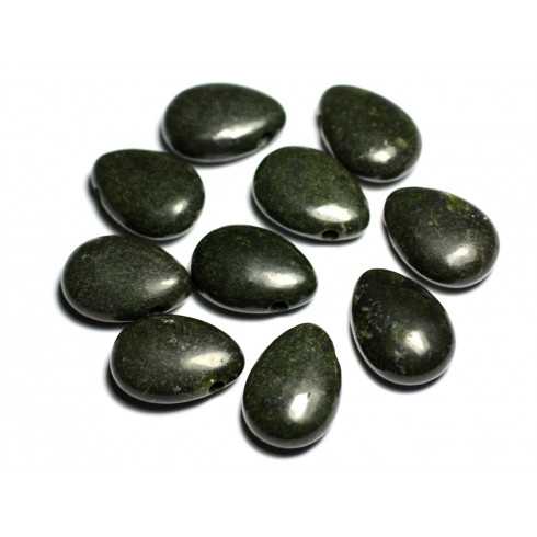 Collier Perle Pendentif Pierre Serpentine...