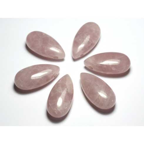 Collier Pendentif Perle Pierre Quartz rose...