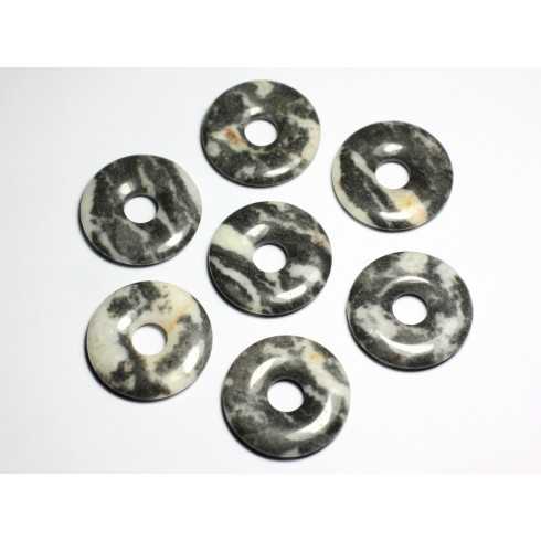 Collier Pendentif Pierre Rond Cercle Anneau...