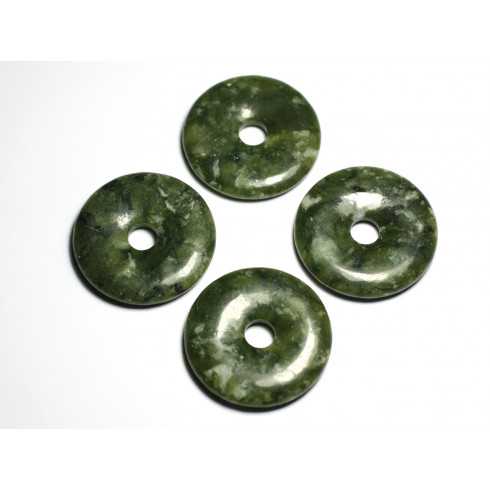 Collier Pendentif Pierre Rond Cercle Anneau...