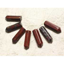 1pc - Pendentif en Pierre - Aventurine Verte Pointe 30x8mm 4558550008299