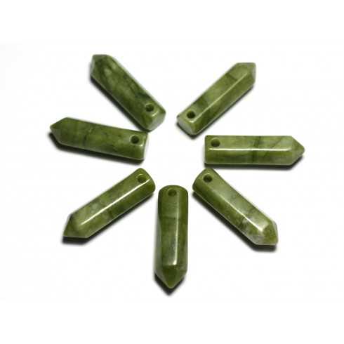 1pc - Pendentif en Pierre - Aventurine Verte...