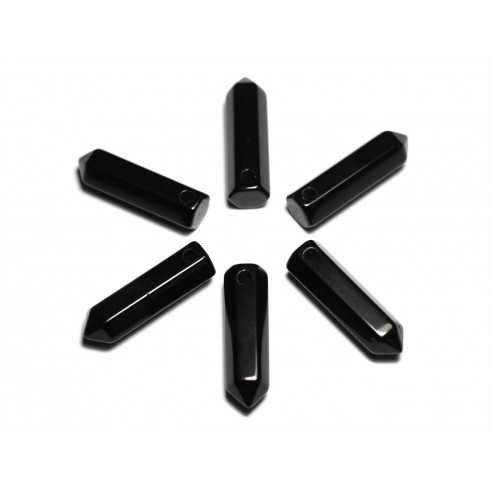 Collier Perle Pendentif Pierre Crayon Pointe...