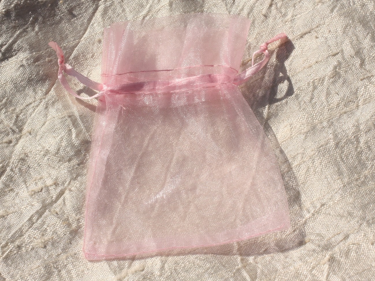 10pc - Sacs Pochettes Cadeaux Bijoux Organza Rose 10x8cm   4558550017406 