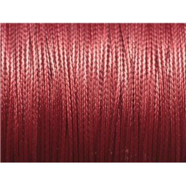 10 metros - Cordón de algodón encerado rojo burdeos 0,8 mm 4558550024633