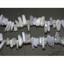 10pc - Stone Pearls - Rocailles Crisps Chalcedony Sticks 14-25 m 4558550035615