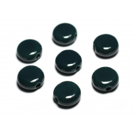 4-delig - Porselein Keramiek Kralen Paletten 16mm Blue Peacock Green Duck Petrol - 8741140017672