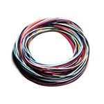 Lot 10 Mètres - Fil Cordon Coton Ciré 1mm Multicolore - 4558550087621 