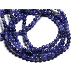 Fil 39cm 93pc env - Perles de Pierre - Sodalite Boules 4mm 