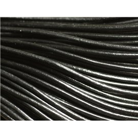 4 m - Cordino in vera pelle nera 3 mm 4558550005694