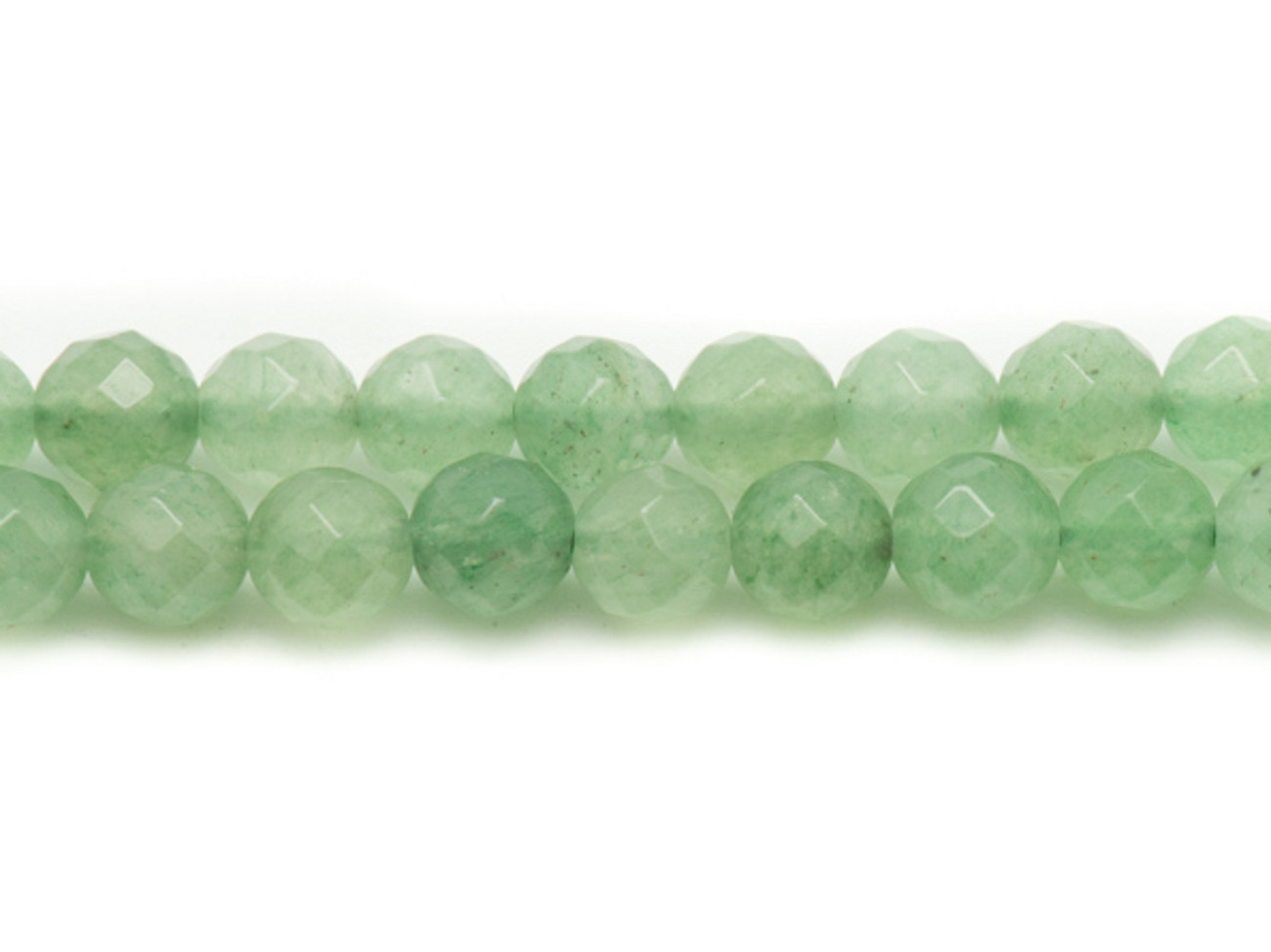 Faden ca. 39cm - Steinperlen - Grüne Aventurinkugeln 4mm