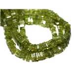 10pc - Perles de Pierre - Péridot Carrés Heishi 3-4mm - 8741140008922 10pc - Perles de Pierre - Péridot Carrés Heishi 3-4mm - 8741140008922