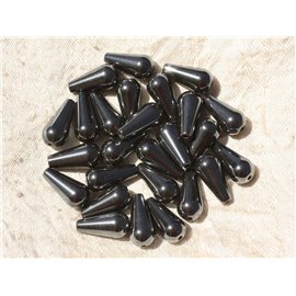 5Stk - Steinperlen - Hämatittropfen 16x8mm 4558550017802