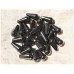 5pc - Perles de Pierre - Hématite Gouttes 16x8mm   4558550017802
