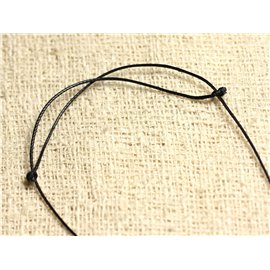 Collier Pendentif en Pierre - Agate et Quartz Noir et Blanc Goutte 58mm N3 