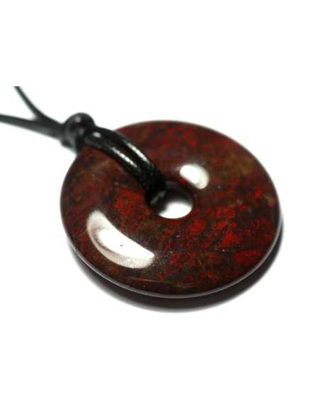 1pc - Piedra colgante - Tiger's Eye Drop 25mm Marrón Oro Bronce Negro - 4558550092250