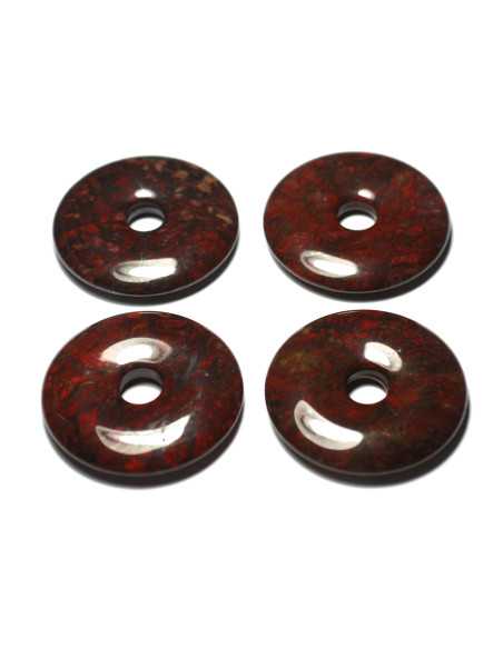 1pc - Piedra colgante - Tiger's Eye Drop 25mm Marrón Oro Bronce Negro - 4558550092250