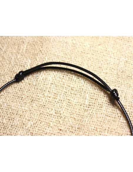 Collier Pendentif Pierre Jaspe Poppy Breschia Bréchique Goutte 25mm rouge marron gris noir