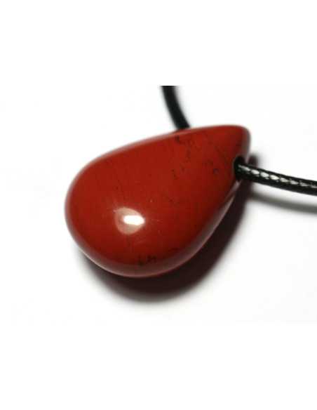 Pendentif Pierre semi précieuse - Oeil de Tigre Goutte 25mm - 4558550092250