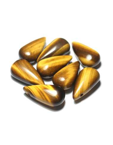 1Stk - Anhänger Halbedelstein - Tigerauge und...