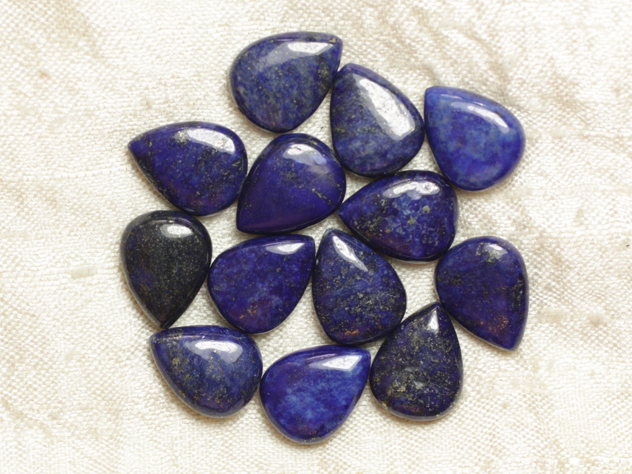 2pc - Perles de Pierre - Lapis Lazuli Gouttes 16x12mm - 8741140017894 