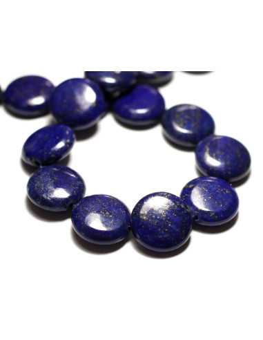 4st - Stenen kralen - Lapis Lazuli Palets 10mm...