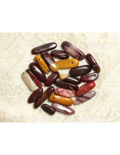 Thread 39cm approx 80pc - Stone beads - Jasper Mokaite...