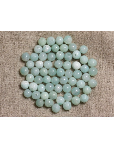 Fil 37cm 84pc environ - Perles Pierre Amazonite Boules... 2