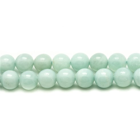10pc - Perles Pierre Amazonite Boules 4mm bleu...